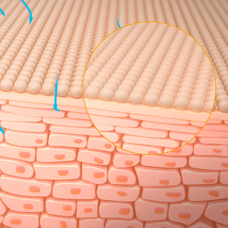 Tecnologia não oclusiva Photoderm Cover Touch