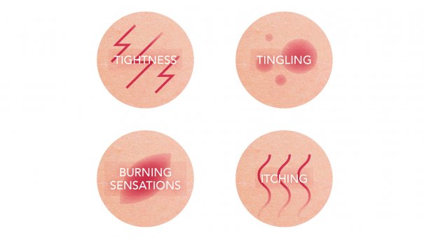 Ilustração de sintomas