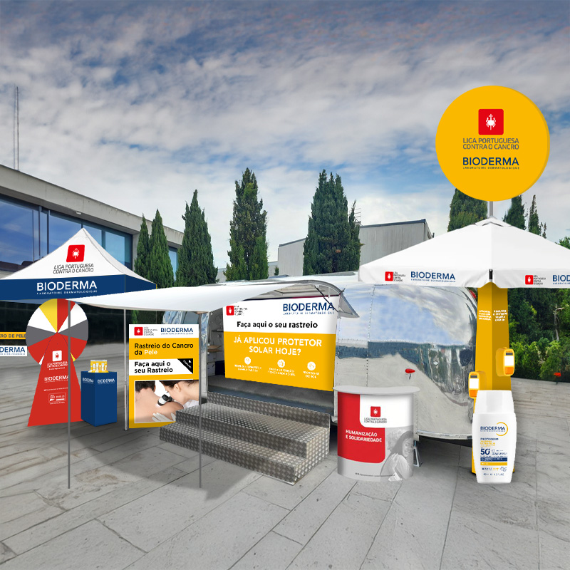 Imagem ilustrativa do stand BIODERMA x LPCC