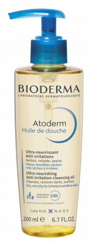 BIODERMA foto produto, Atoderm Óleo de duche 200ml, óleo de duche para pele seca
