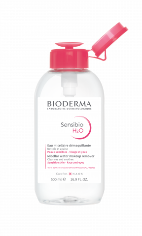 BIODERMA foto produto, Sensibio H2O 500ml, Água micelar para a pele com vermelhidão