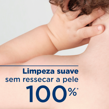 Limpeza suave sem ressecar a pele
