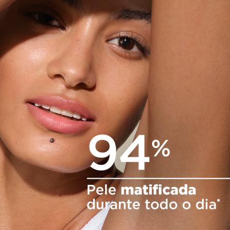 Pele matificada durante todo o dia
